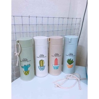 Bình nước in xương rồng 450ml