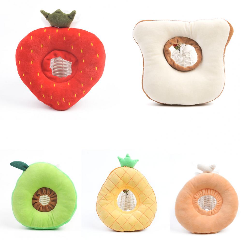 Hàng HOT Vòng chống liếm hình trái cây cho chó mèo bông mềm mịn Dễ thương Phẫu thuật Phục hồi (Chu vi vòng đầu tối đa 26cm)【Tennessee052】