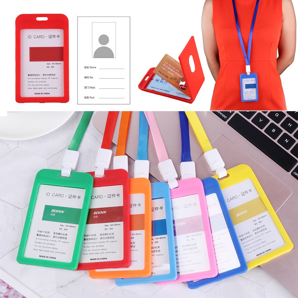 Dụng cụ đeo thẻ bằng silicone độ bền cao tiện dụng cho học sinh/nhân viên văn phòng