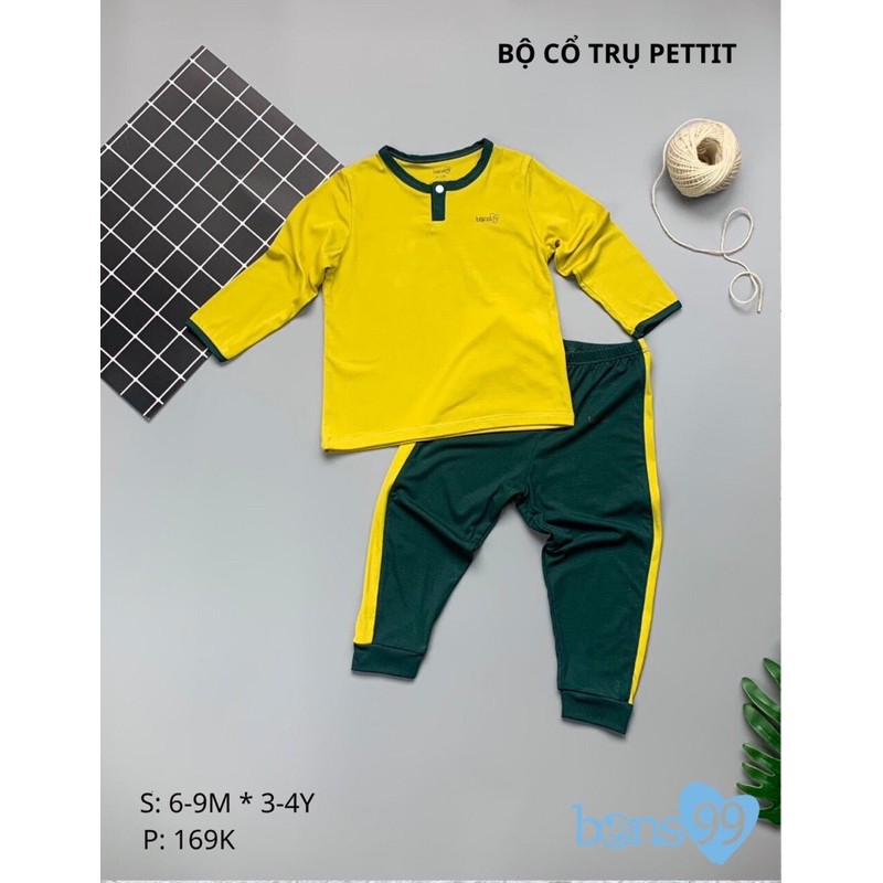 Bộ cổ trụ bé trai/gái Pettit Bons99 (Sz 9m-4y)