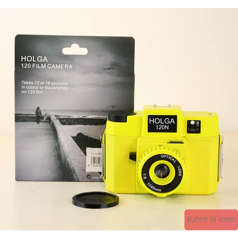 Holga 120n retro fool film camera phiên bản màu đen ống kính nhựa 120 đến 135 phim