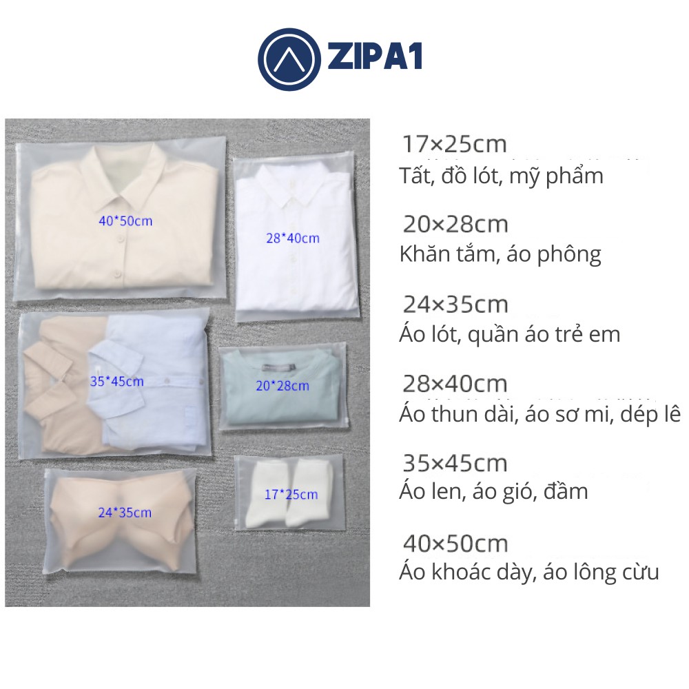 10 Túi zip lụa kéo [KHÔNG LỖ THÔNG KHÍ] dày hơn - Túi zipper Zip A1 - A1018