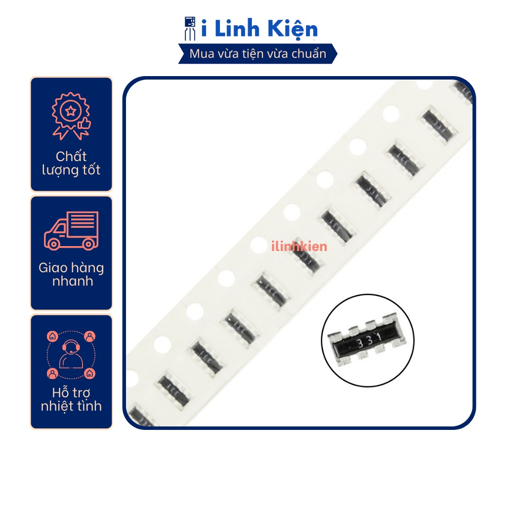 Điện trở băng dán SMD 100R - 10K chất lượng tốt