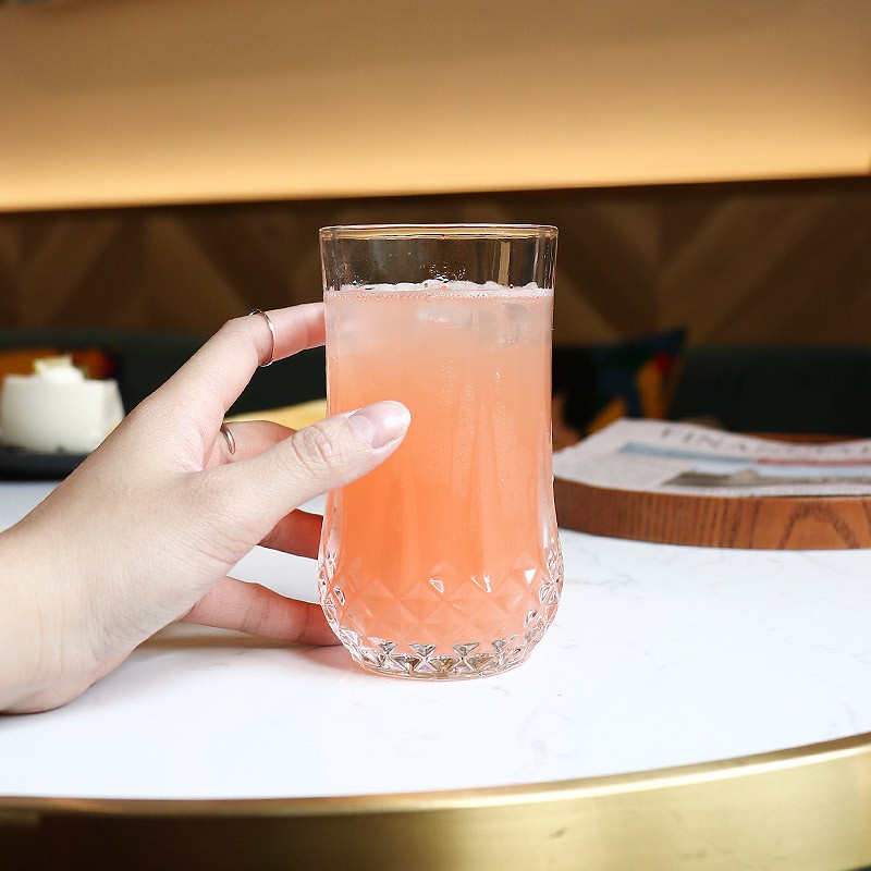 Cốc Thủy Tinh Uống Cà Phê / Cocktail Thiết Kế Hình Kim Cương Cổ Điển Phong Cách Mỹ