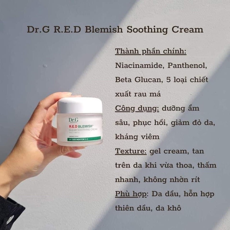 KEM DƯỠNG 𝐃𝐑.𝐆 𝐑.𝐄.𝐃 𝐁𝐋𝐄𝐌𝐈𝐒𝐇 𝐂𝐋𝐄𝐀𝐑  𝐂𝐑𝐄𝐀𝐌 70ml