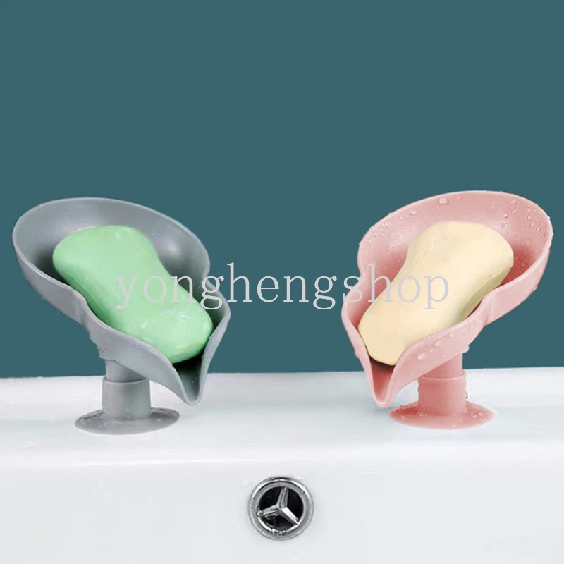 Khay đựng xà phòng có giác hút chống trượt thiết kế dễ thương sáng tạo cho nhà bếp/phòng tắm