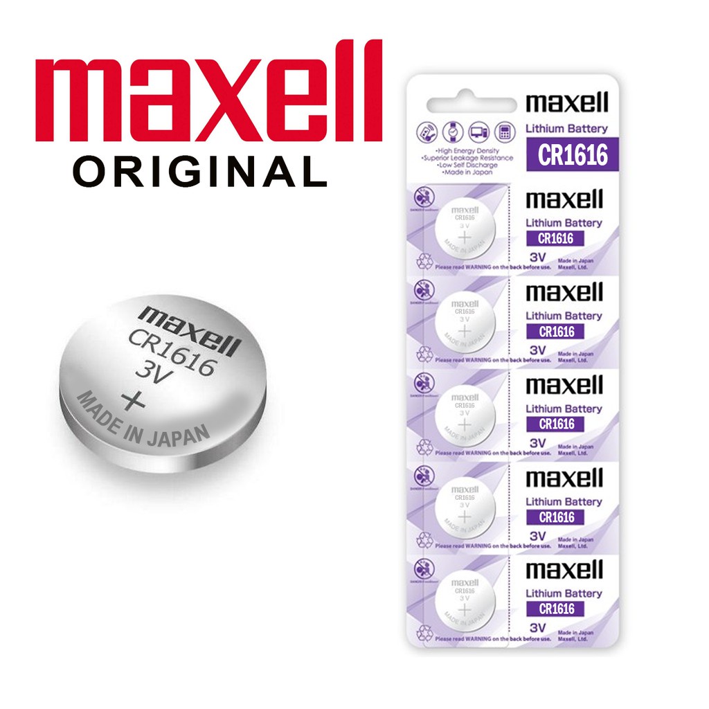 Pin chính hãng Maxell CR1616 Lithium 3V - Made In Japan dành cho đồng hồ, máy tính, smartkey, thiết bị điện tử...