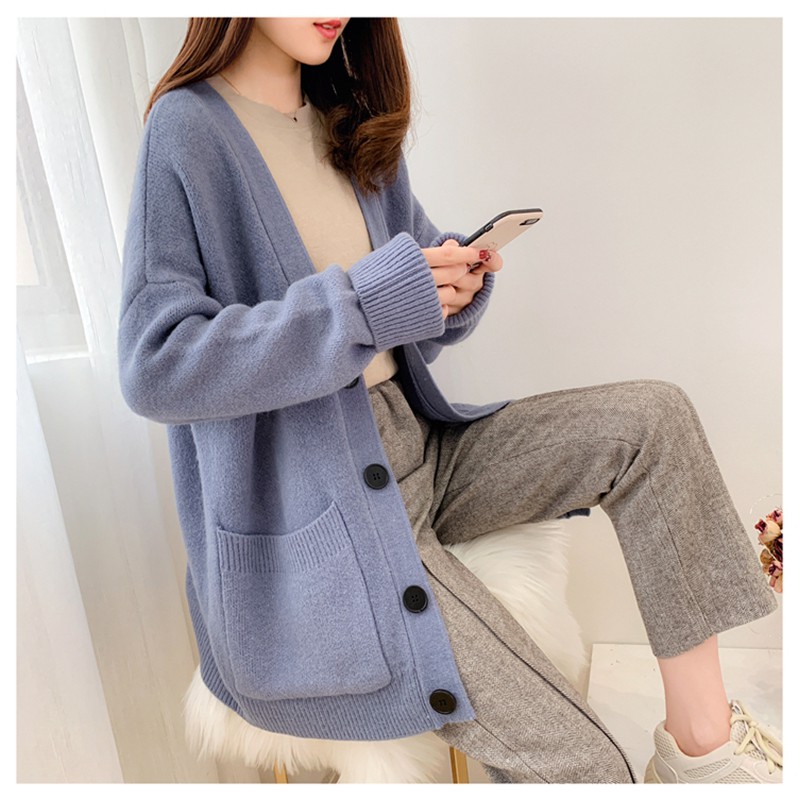 [Giảm 10K: Mã VENU10K] Áo khoác len cardigan chất mịn đẹp hàng quảng châu cao cấp | BigBuy360 - bigbuy360.vn