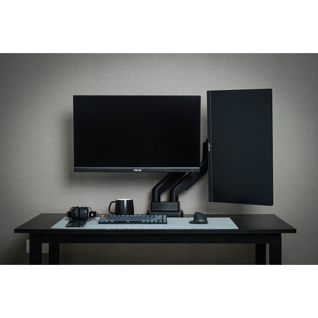 Giá đỡ màn hình Human Motion T9-2B Pro Thunder Snake Duo Đen