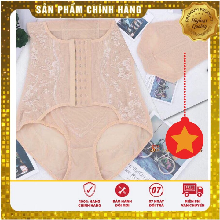 [Free ship - Eo thon - Giảm bụng] Quần gen nịt bụng định hình 3 móc cài cạp cao 100% giảm eo chống cuộn an toàn hiệu quả | BigBuy360 - bigbuy360.vn