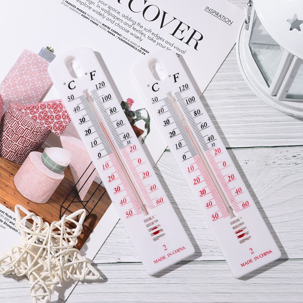 Nhiệt Kế Nhựa Đo Nhiệt Độ Độ Chính Xác Cao Treo Tường Cho Văn Phòng/Nhà Kính