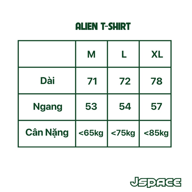 Áo thun JSPACE Alien