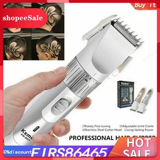 [ Hàng Hot ] Razor Professional Hair Clippers KEMEI Cordless Trimmer Shaver Men\'s Basic Barber Set
