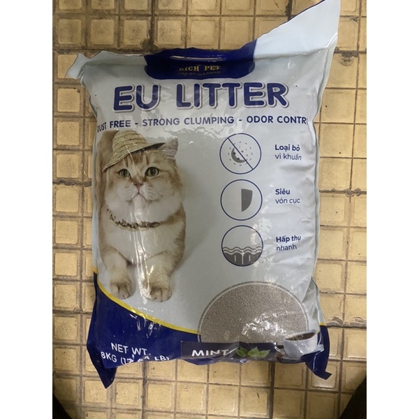 Cát vệ sinh cho mèo Eu Litter và cát gerry siêu vón