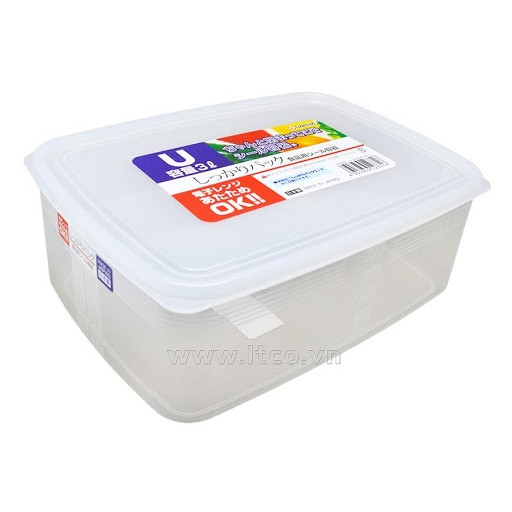 Hộp đựng thực phẩm 3L cỡ lớn nắp kín dùng cho quán ăn, nhà hàng NAKAYA Nội địa Nhật Bản