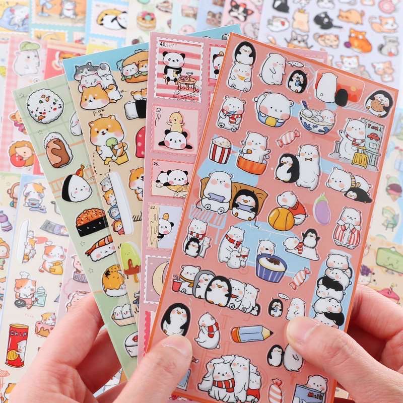 Sticker hình dán cute dễ thương để trang trí sổ, bút, đồ dùng học tập