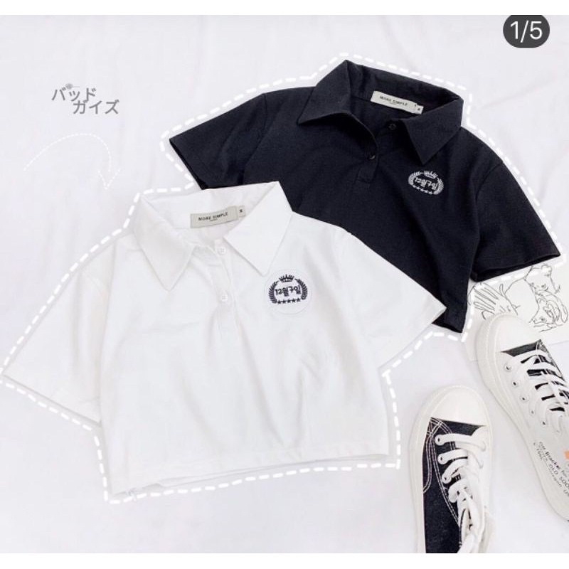 Áo Croptop Cổ Polo | BigBuy360 - bigbuy360.vn
