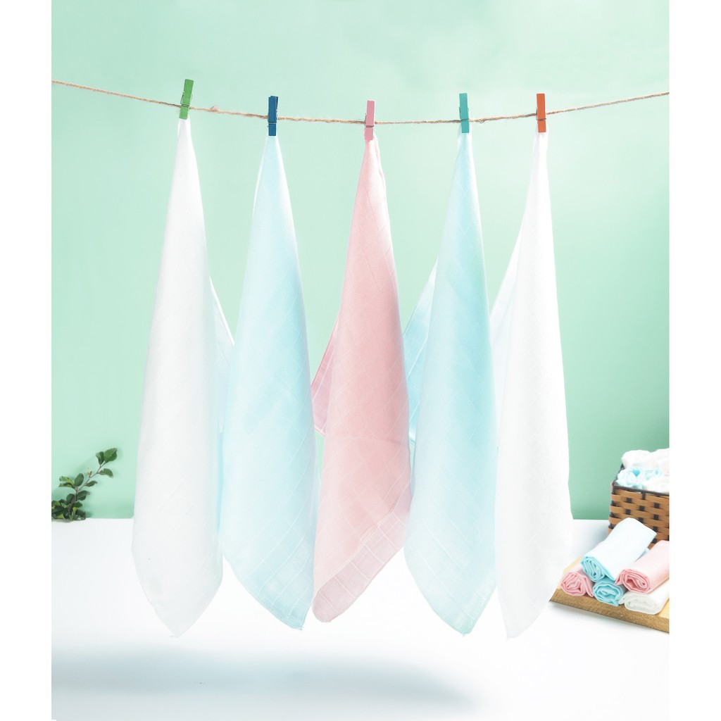 [ CHÍNH HÃNG ] Khăn Sữa, Khăn xô, Khăn sữa sợi tre cao cấp HMNATURE - Hộp 6 Chiếc