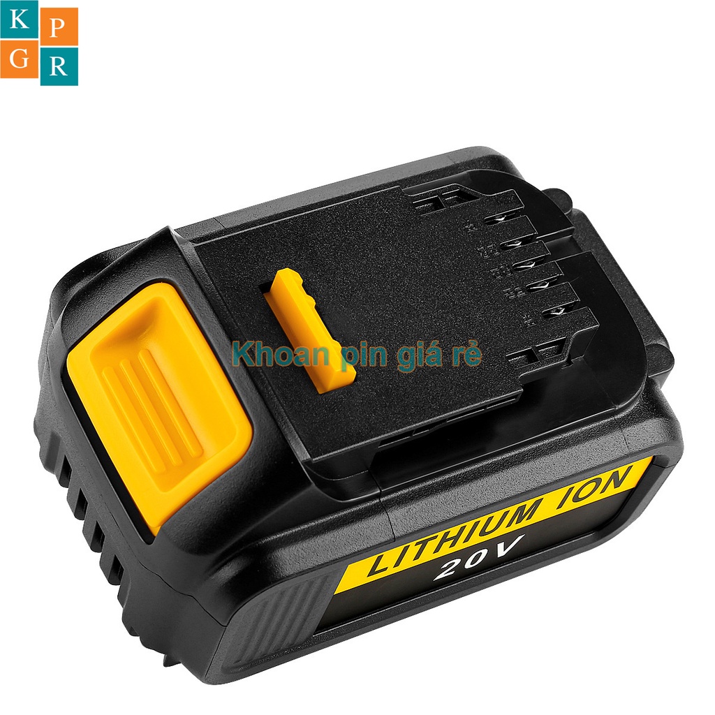 KPGR Vỏ pin Dewalt 18V Li-ion 3.7V nhận sạc zin