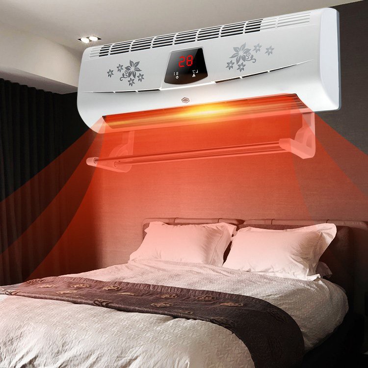 Máy sưởi gốm điều hòa không khí🍀Dilipu BPT4502 có điều khiển từ xa công suất 1500W thỏi gió, sưởi ấm để bàn, treo tuờng