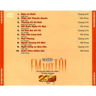 đĩa cd nhạc quang linh 1
