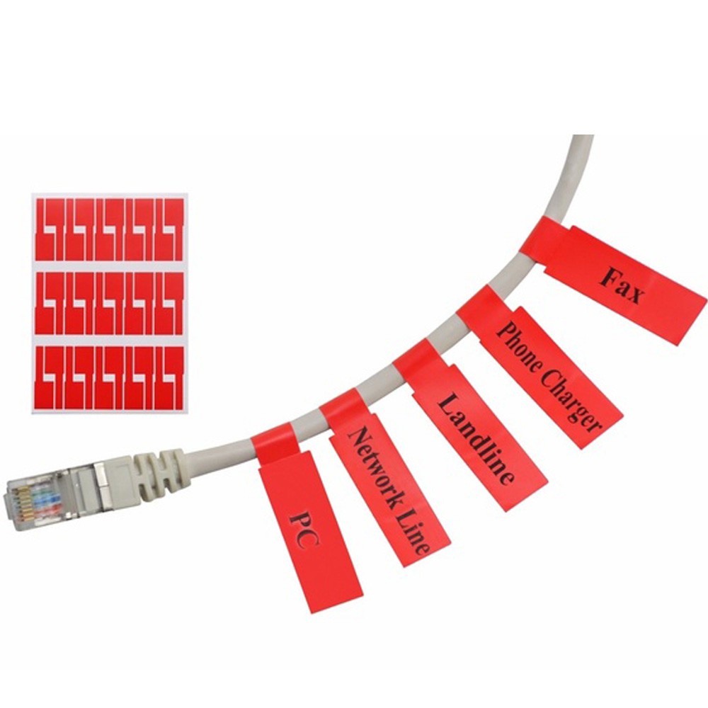 Bộ 150/300 Miếng Dán Đánh Dấu Dây Cáp Nhiều Màu Sắc Chống Thấm Nước Tiện Lợi