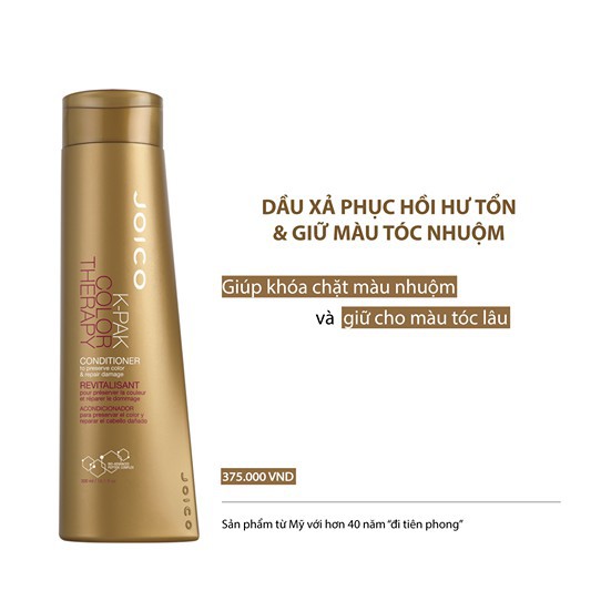 [Joico-USA] Dầu gội cho tóc nhuộm K-Pak Color Therapy Joico 300ml ( New 2020)