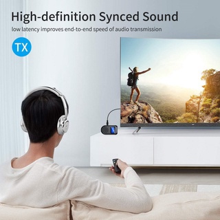 Bluetooth Transmitter and Receiver 3-in-1 Wireless Bluetooth-compatible 5.0 Adapter with Display Screen Low Latency