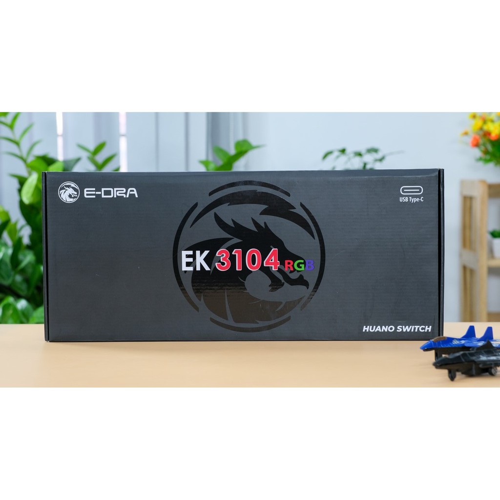 [Mã ELMS4 giảm 7% đơn 500K] Phím cơ E-Dra EK3104 RGB BH 2 năm chính hãng (có phần mềm chỉnh led)
