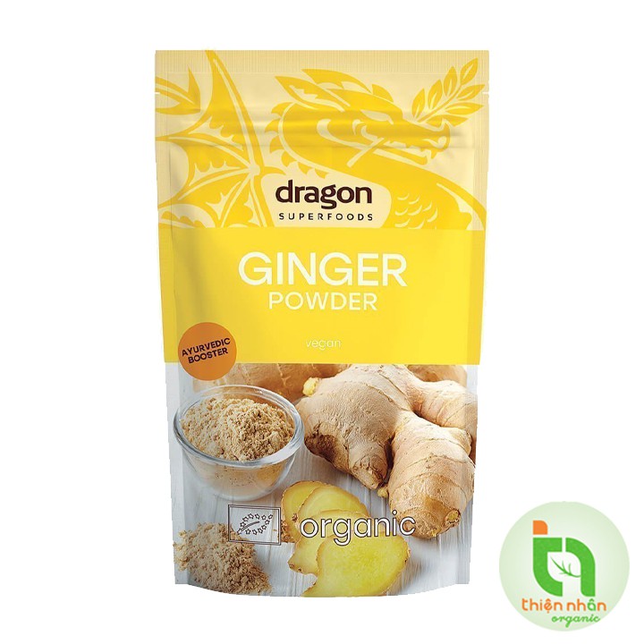 Bột gừng nguyên chất hữu cơ Dragon Superfoods 200g - Ginger powder