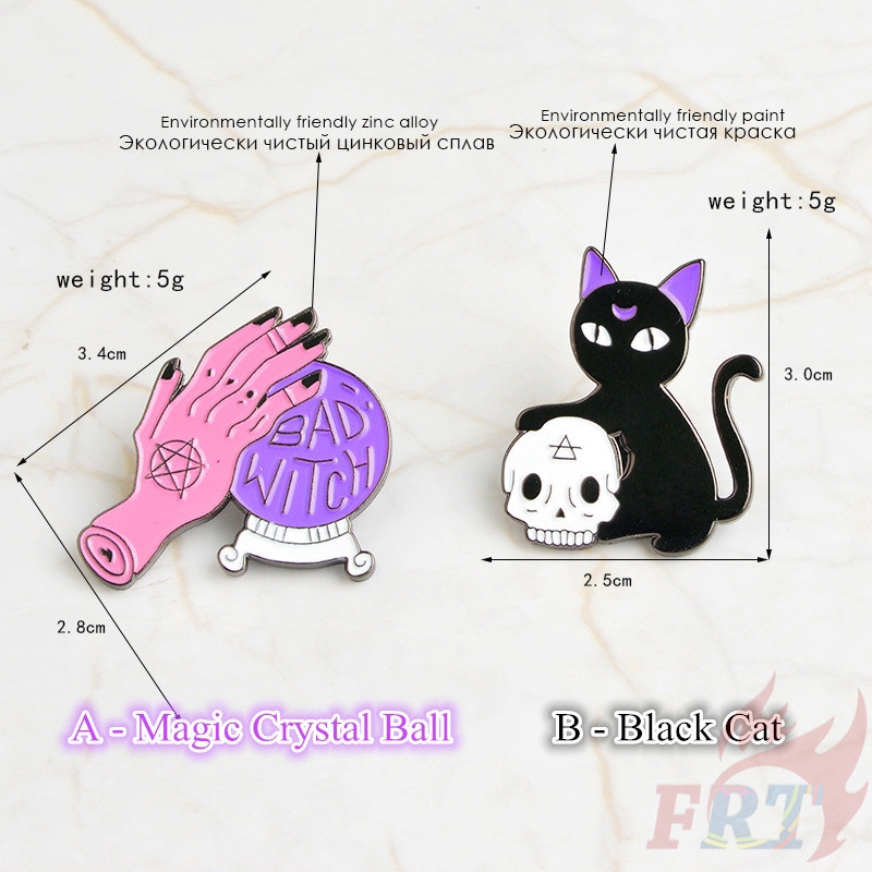 Ghim cài áo hình mèo đen tròn