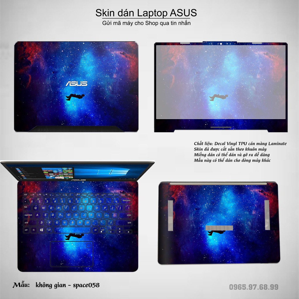 Skin dán Laptop Asus in hình không gian _nhiều mẫu 10 (inbox mã máy cho Shop)