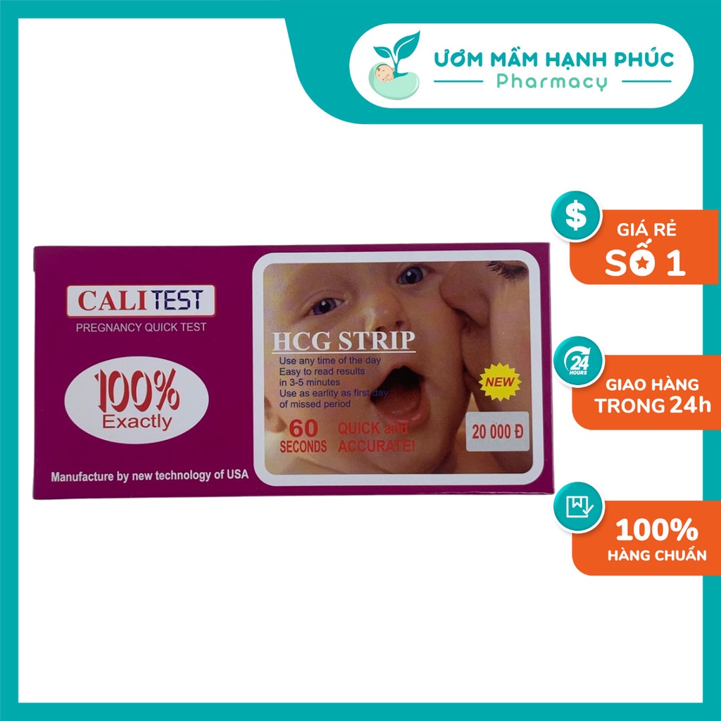 QUE THỬ THAI CALI TEST - PHÁT HIỆN THAI SỚM, CHÍNH XÁC