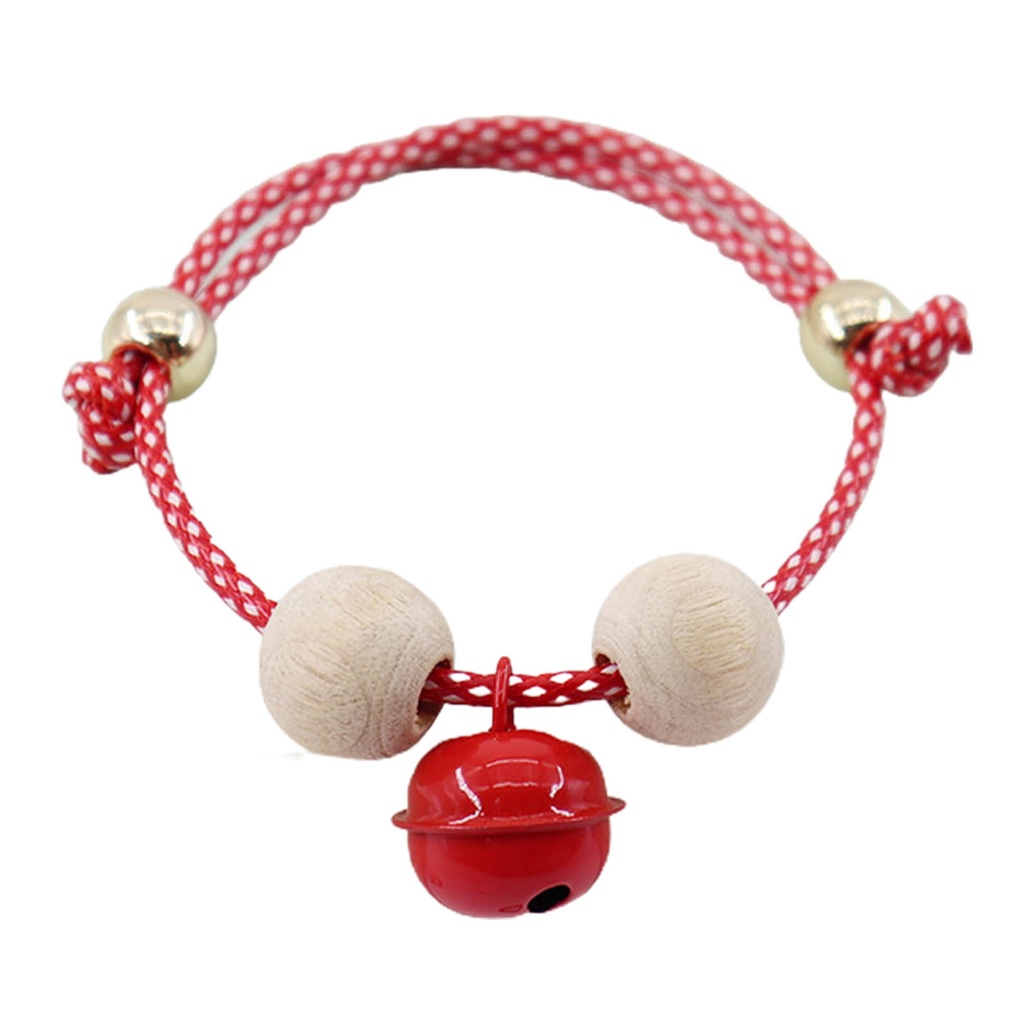 Vòng Cổ Chống Bọ Chét Cho Thú Cưng Họa Tiết Chấm Bi Có Chuông