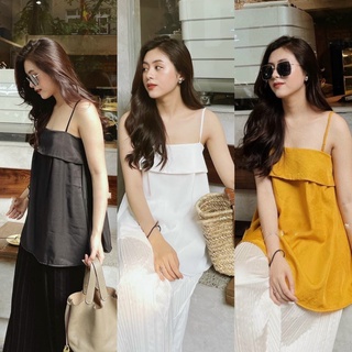 Áo 2 dây xòe oversize form xòe rộng dễ thương