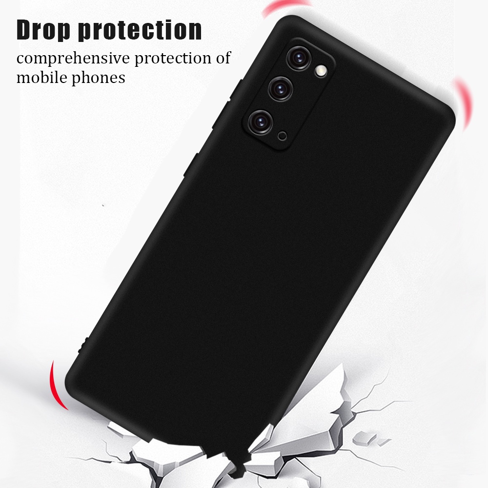 Đen Ốp Điện Thoại Silicon Cho samsung s20 fe s20 + note 20 ultra a51 a71 s21 a 72 52 a 32 12 plus s22 ultra plus a52 a52s 5g