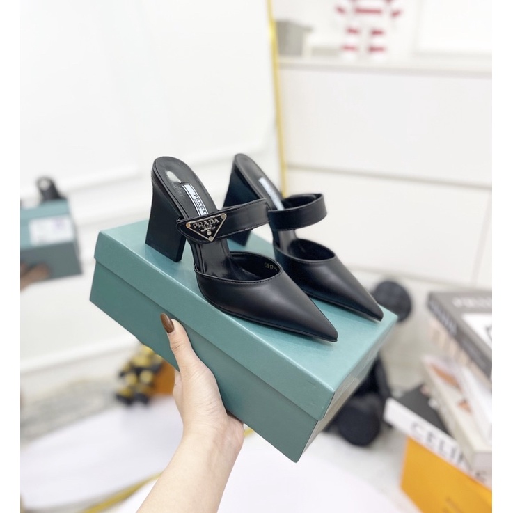 Sục prada gót dẹt mũi nhọn fullbox