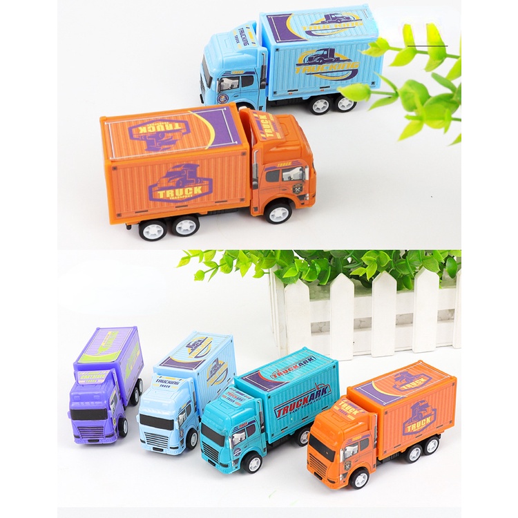 Mô Hình Xe container Hoạt Hình Đồ Chơi Cho Bé