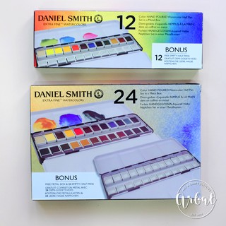 Set màu nước Daniel Smith halfpan - Hộp thiếc