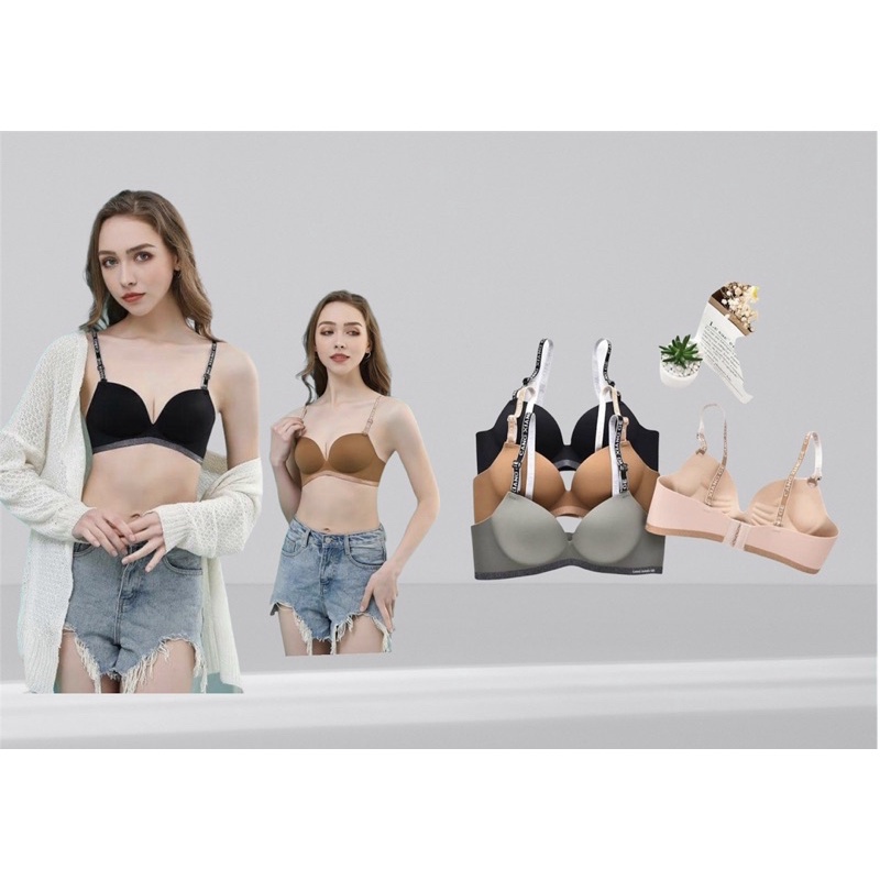 Áo lót nữ su đúc C.X.G cao cấp, không gọng, nâng đẩy đẹp - Áo chíp A19