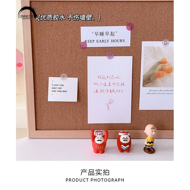 Bộ 6 Miếng Dán Hình Tròn Họa Tiết Hoạt Hình Trang Trí Sổ Tay