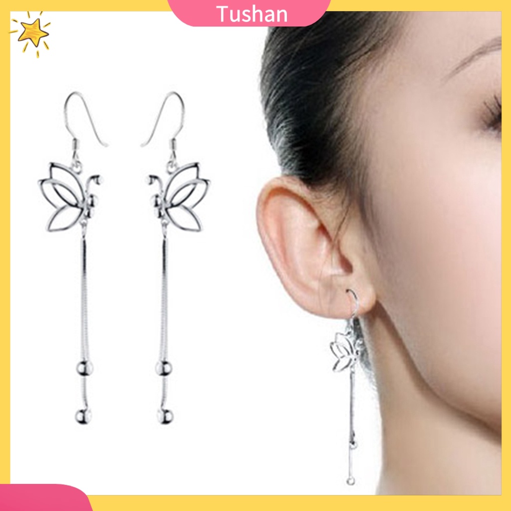 Khuyên tai nữ trang dáng dài tạo hình độc đáo