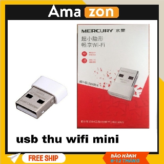 USB Wifi thu sóng mini không dây Mercury, máy thu sóng đa năng  tốc độ 150Mbps