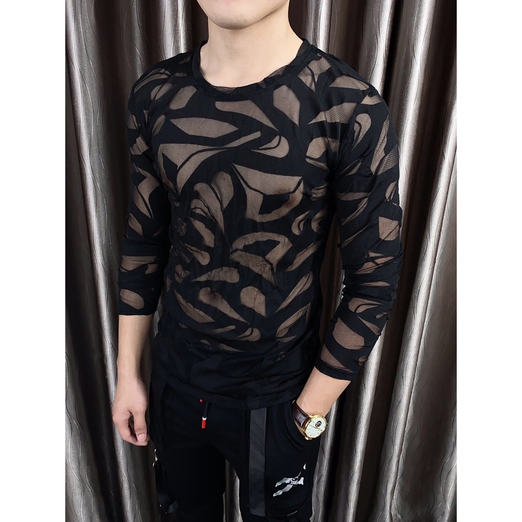 Áo thun lưới nam tay dài  mẫu độc lạ | BigBuy360 - bigbuy360.vn