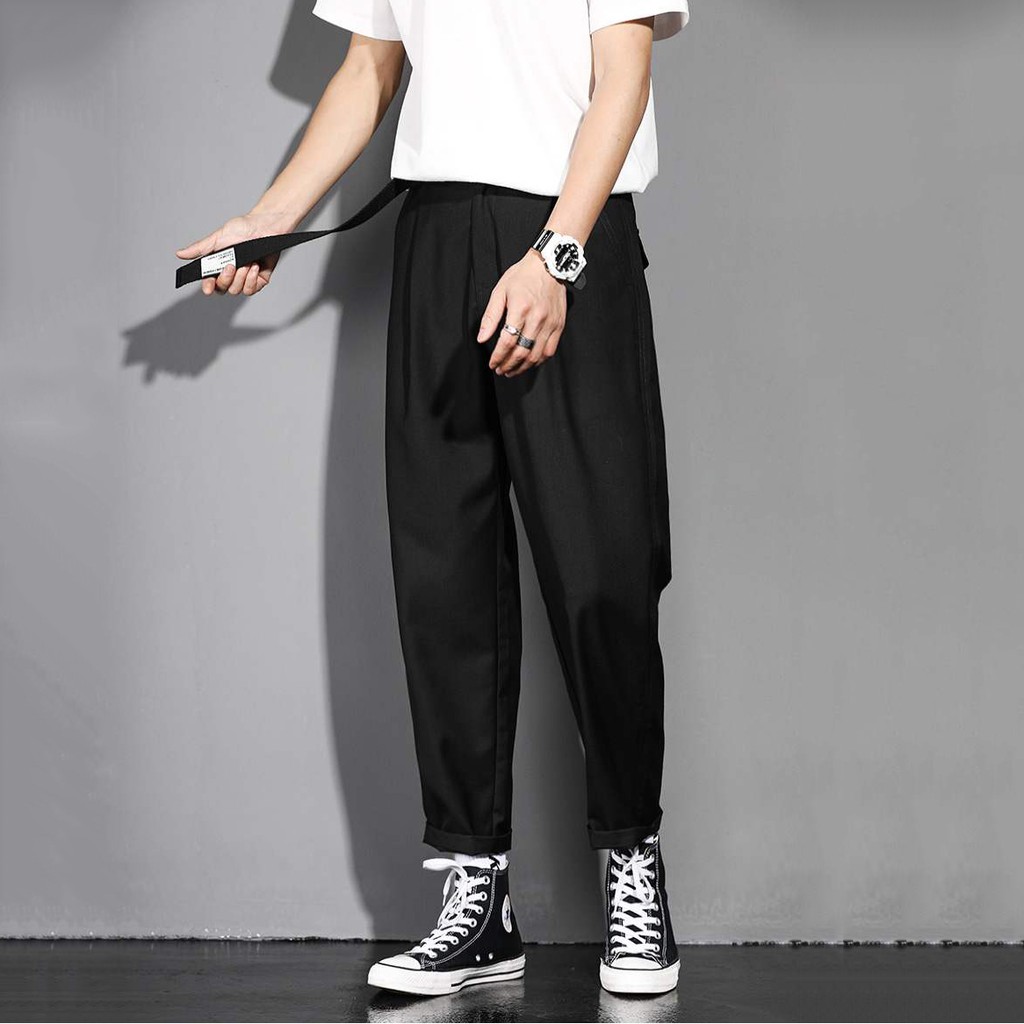 Quần Baggy Nam Kiểu Quần Tây Âu Chinos Trơn Đơn Giản Basic Thanh Lịch ZENKODLMEN JOGGER NAM 9000066