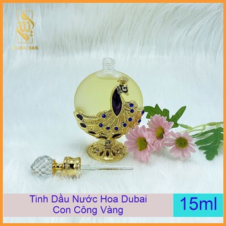 Tinh Dầu Nước Hoa Dubai Con Công Vàng Dành Cho Nữ - 15ml