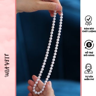 Chuỗi đeo cổ size 7-8 li hàng đẹp, khóa bạc 925