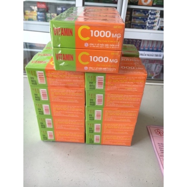 Viên sủi bổ sung vitamin C 1000mg OPC tuýp 10 viên