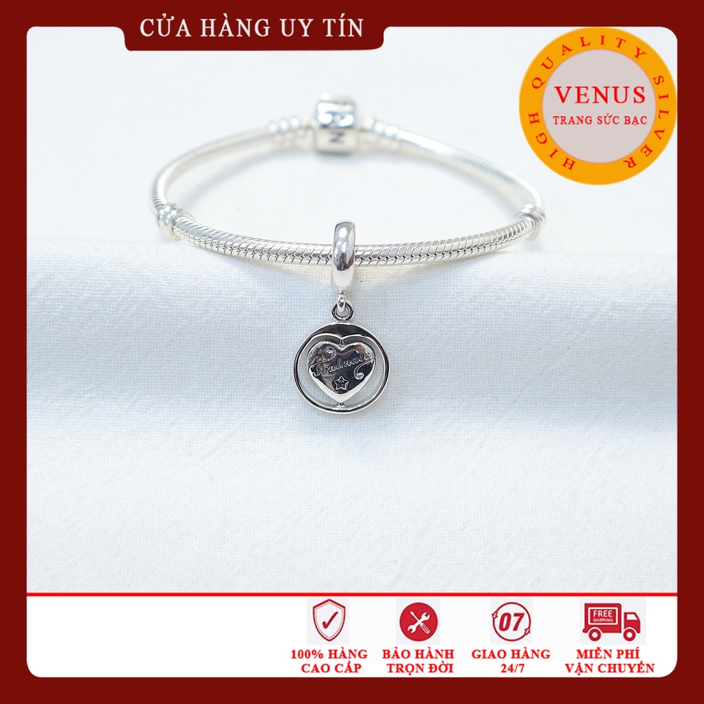 Charm treo forever love bạc 925- Trang sức bạc Venus