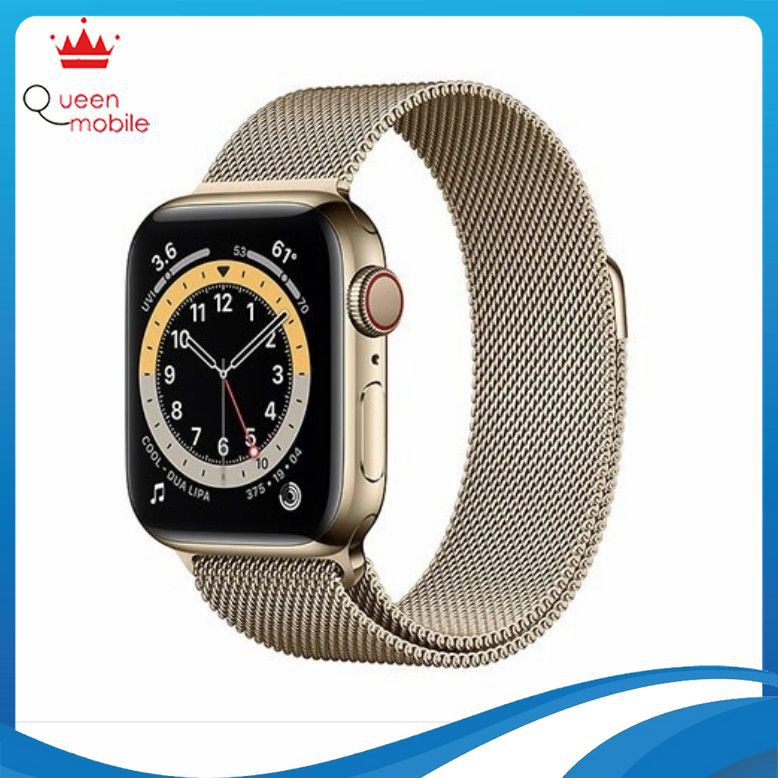 Đồng Hồ Apple Watch Series 6 LTE GPS + Cellular Stainless Steel Case With Milanese Loop (Viền Thép & Dây Thép)